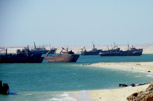 Гробище за кораби в Мавритания