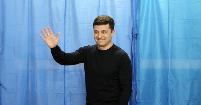 Комикът и фаворит на президентските избори в Украйна Володимир Зеленски