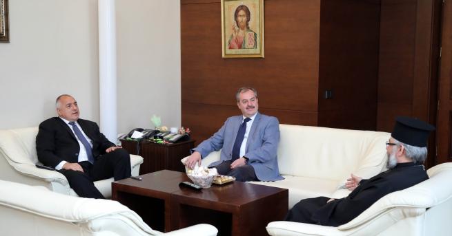 Министър председателят Бойко Борисов се срещна със старозагорския митрополит Киприан в
