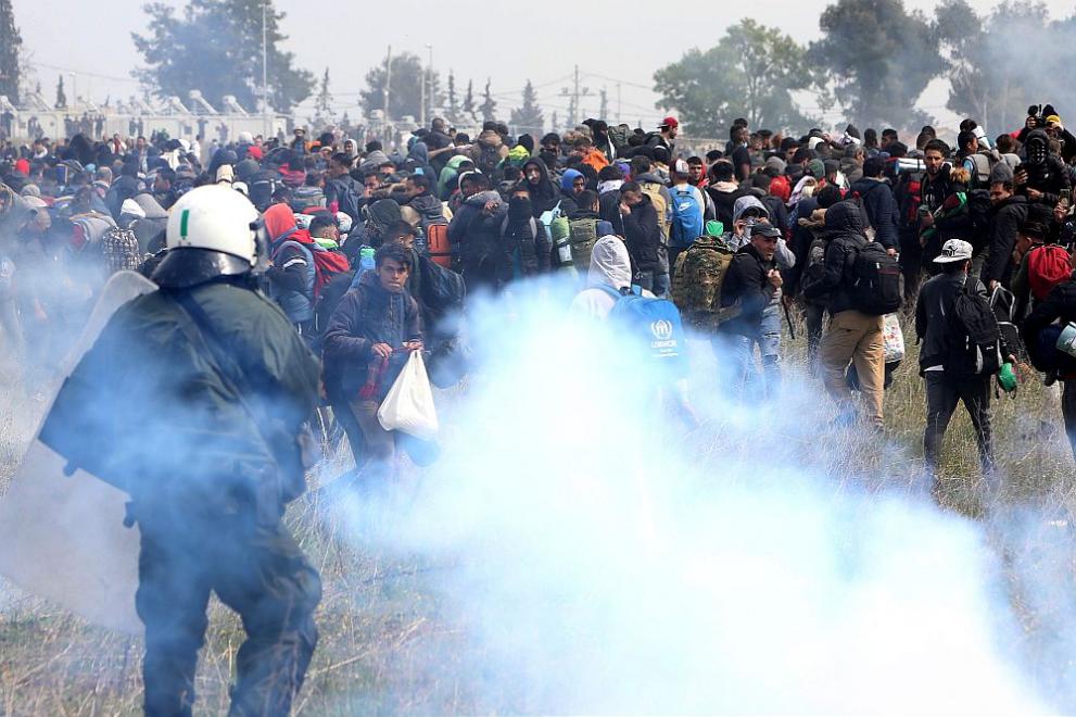  Гърция конфликти с мигранти 