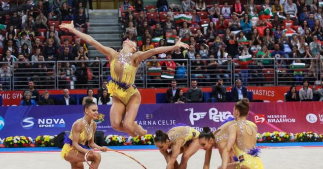 Ансамбълът на България по художествена гимнастика спечели титлата в многобоя