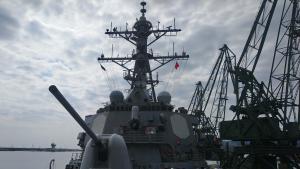 Американският боен кораб Рос във Варна