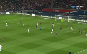 Килиън Мбапе откри резултата в двубоя между ПСЖ и Монако