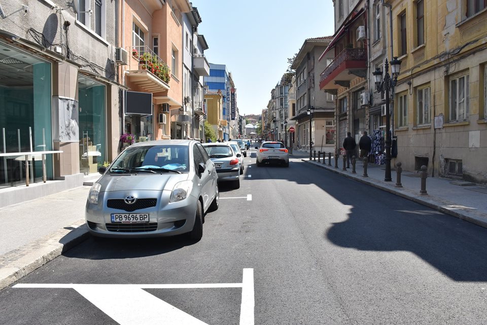 обновената улица Христо Г. Данов в Пловдив