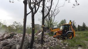 опасна стена в Хасково