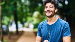 мъж спорт смях