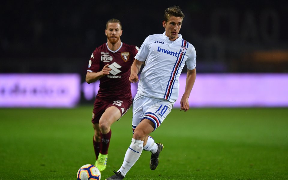 Арсенал се интересува от халфа на Сампдория Денис Прает, като