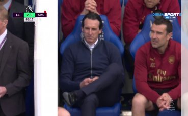 В 86 ата минута на двубоя между Лестър и Арсенал дойде