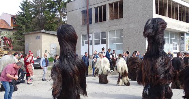 Традиционният кукерски фестивал се проведе днес в село Елешница община