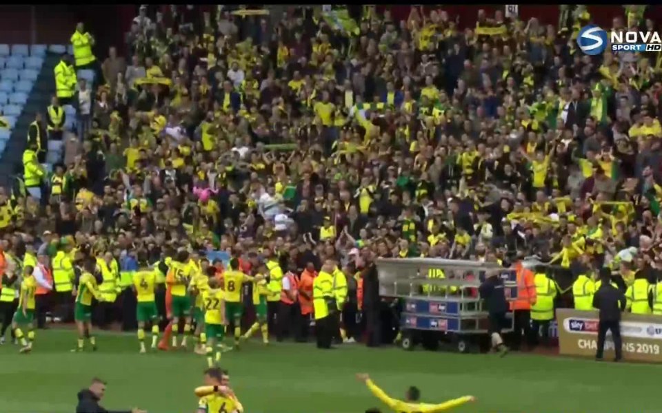 Вижте шампионската радост на Норич след успеха на тима над