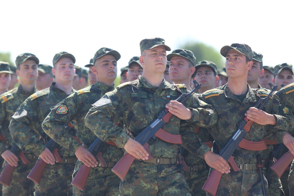 Снимка от тренировките за Парада за Деня на храбростта и Българската армия