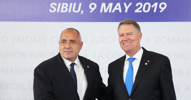 България Борисов в Сибиу България очаква положително решение за еврозоната