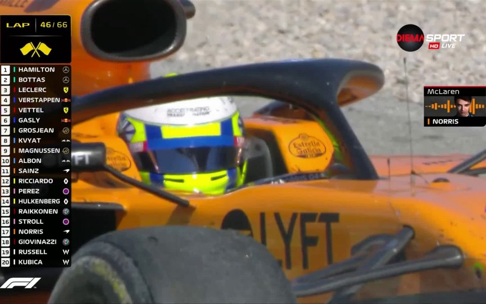 Катастрофа беляза Гран при на Испания. В 46-ата обиколка Ландо