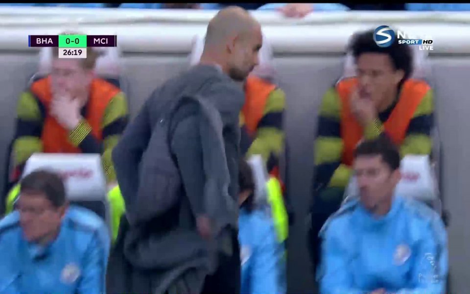 Брайтън &ndash; Манчестър Сити 1:2 /първо полувреме/, &bdquo;Амекс Стейдиъм&ldquo;, 38-и