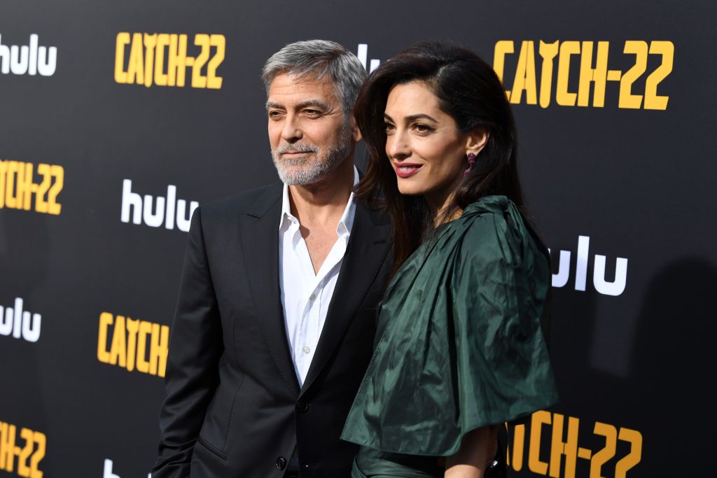 Амал и Джордж Клуни заедно на премиерата на сериала „Параграф 22“ в Лос Анджелис, в Рим и в Лондон