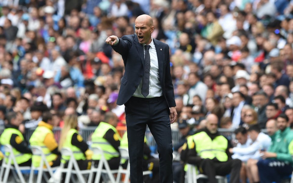 Наставникът на Реал Мадрид Зинедин Зидан остана очарован от развитието