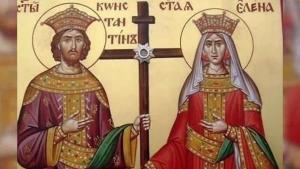 Православната църква почита Светите равноапостоли Константин и Елена Църковният празник