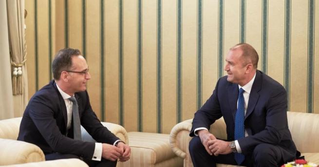 Президентът Румен Радев се срещна с германския външен министър Хайко
