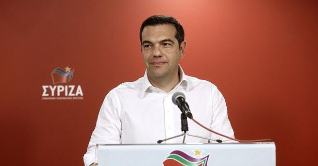 Министър председателят на Гърция Алексис Ципрас чиято лява партия понесе тежко