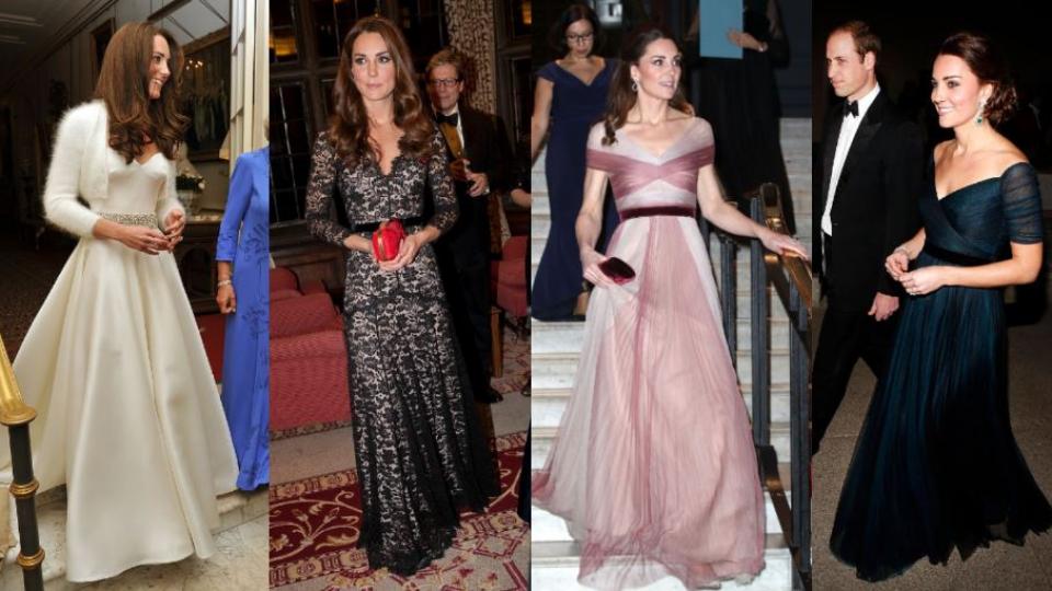 Най-емблематичните бални рокли на Кейт Мидълтън през годините