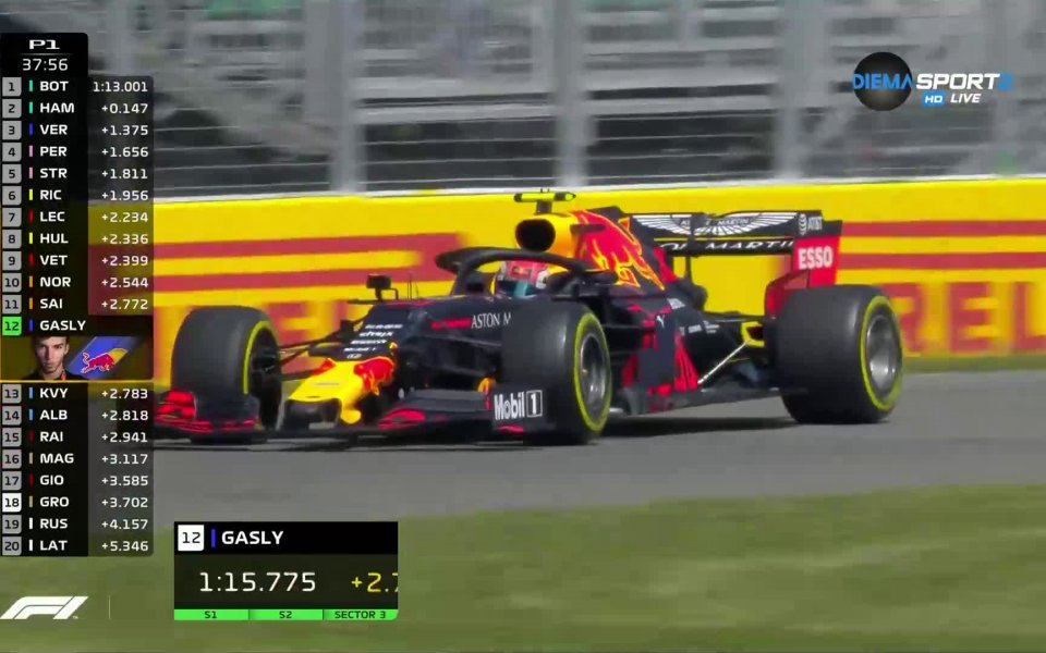 Люис Хамилтън изпревари съотборника си в Мерцедес Валтери Ботас и