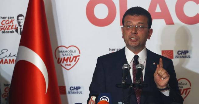 Екрем Имамоглу който на 23 юни бе избран за втори