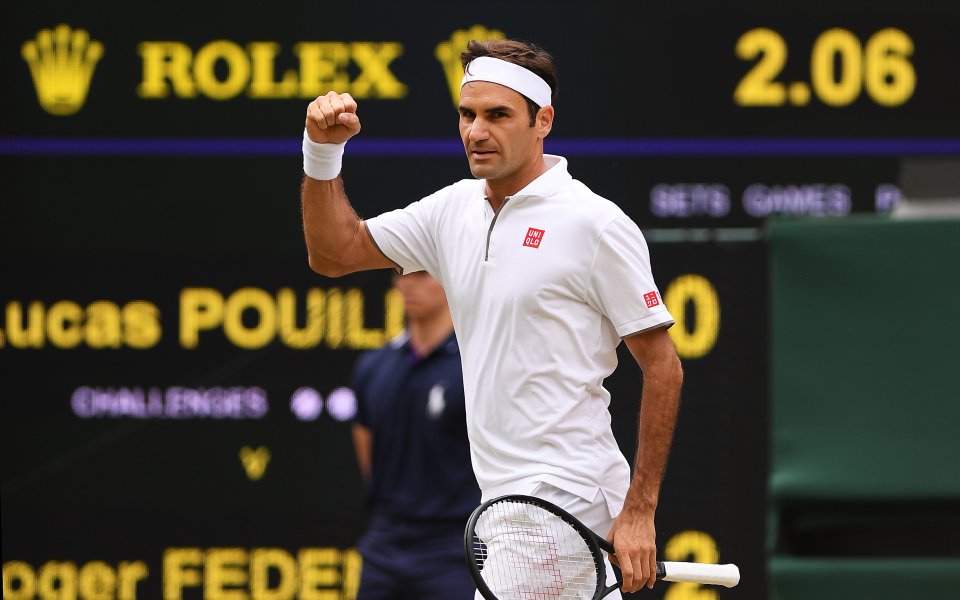 Осемкратният шампион Роджър Федерер (Швейцария) се класира за рекорден 17-и