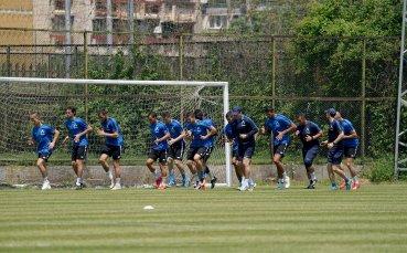 Отборът на Левски направи последна тренировка в София преди първата