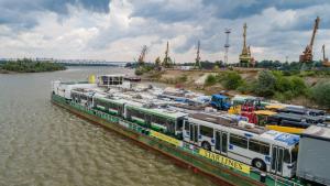 17 тролея пристигнаха в Русе по вода
