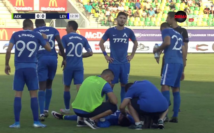 Горанов с разкървавена глава след сблъсък, стисна зъби и продължи