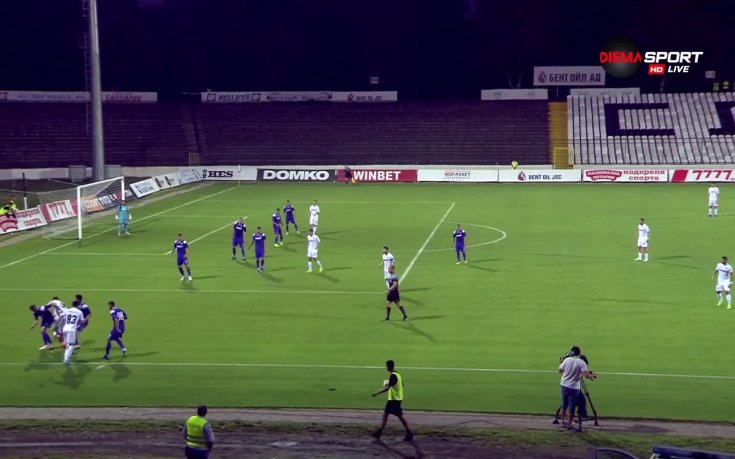 Славия - Етър 1:0 /първо полувреме/