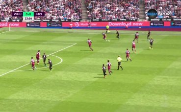 Шампионът Манчестър Сити поведе с 1 0 при гостуването си на