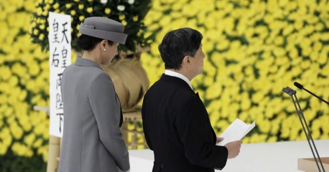 Новият японски император Нарухито изрази дълбоки угризения по повод действията