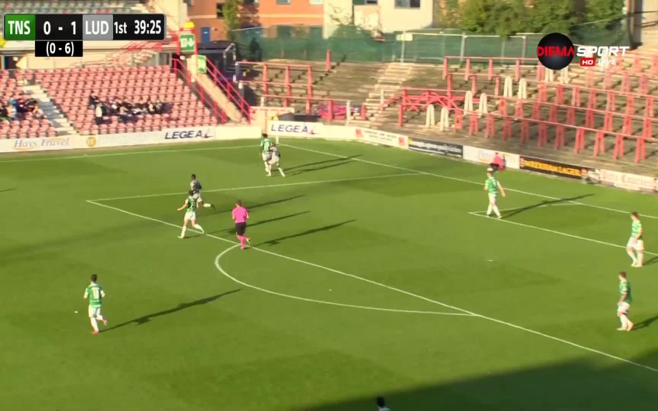 Лудогорец води с 2:0 на Дъ Ню Сейнтс след първото