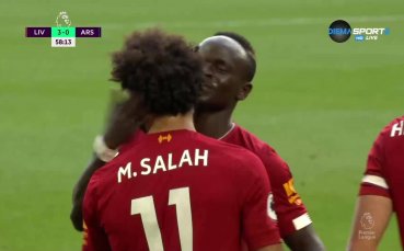 Мохамед Салах наниза втори гол в мрежата на Арсенал през
