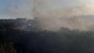 пожар в Старозагорско