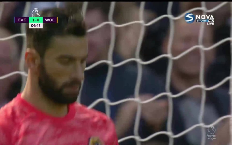 Евертън имаше нужда от само пет минути, за да открие