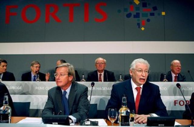 Fortis отчете загуба от 18.5 млрд. евро за 2008 г.