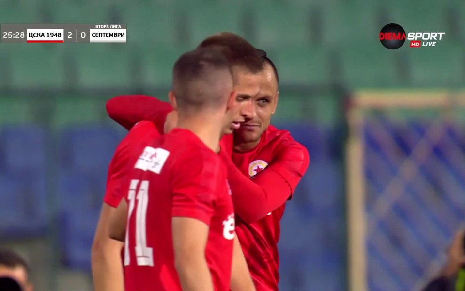 ЦСКА 1948 вече води с 2:0 в последния двубой от