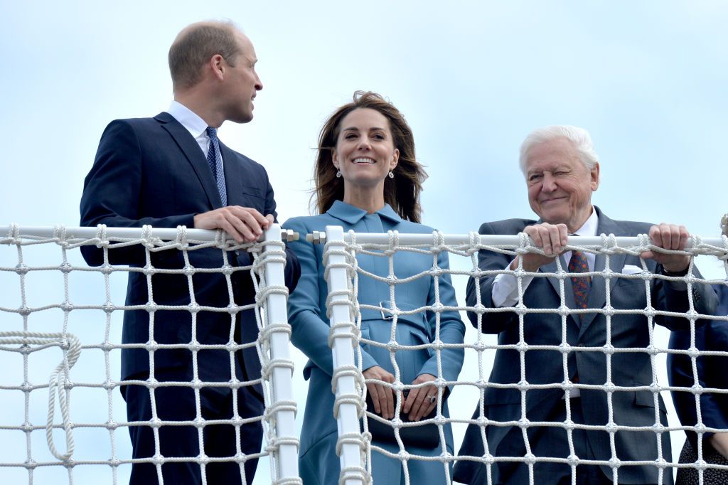 Херцогиня Кейт, принц Уилям и Дейвид Атънбъро