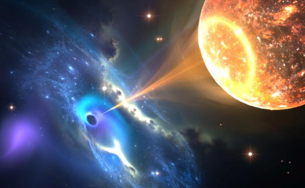 Астрономите наблюдаваха как черна дупка разкъсва звезда, скитаща се прекалено
