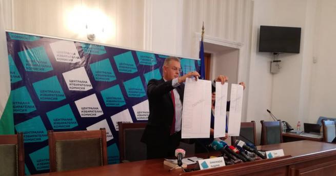 ЦИК показа образците на бюлетините за местните избори на 27