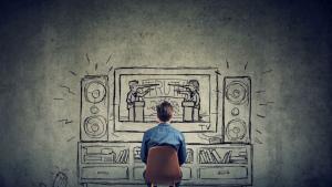 мъж политическо предаване