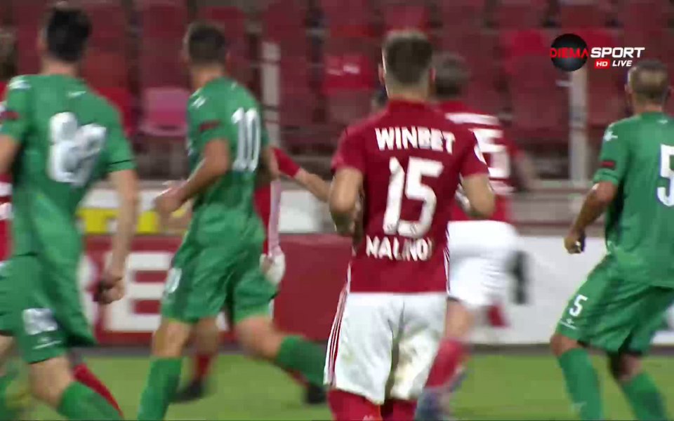 В 39-ата минута резултатът на Българска армия стана 3:0 след