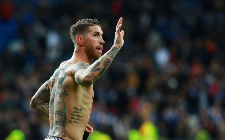 Щрак! И всички татуси на Серхио Рамос изчезнаха