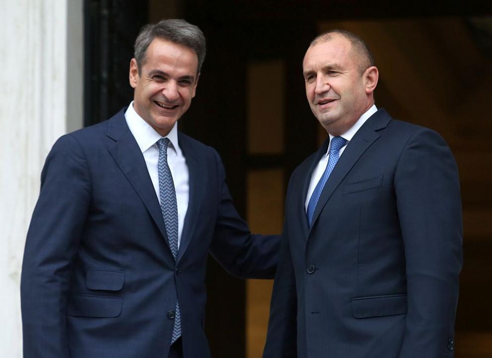 Президентът Радев и гръцкият премиер Кириакос Мицотакис