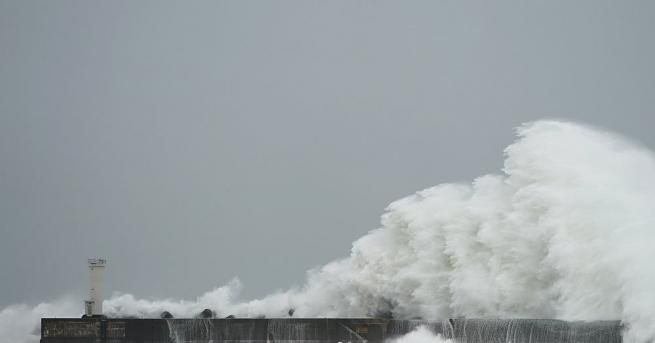 Мощният тайфун Хагибис достигна японските брегове и се движи към