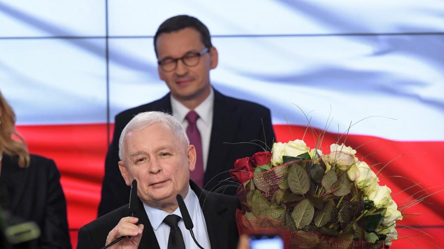 Смазваща победа на управляващите на изборите в Полша