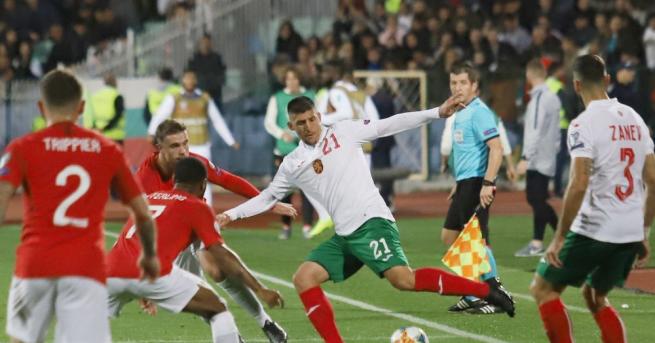 Двубоят между Англия и България на Националния стадион Васил Левски“