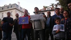 СОФИЯ ПРОТЕСТ ФРЕНСКО ПОСОЛСТВО